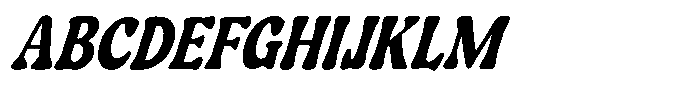 Norwind Slanted Font UPPERCASE