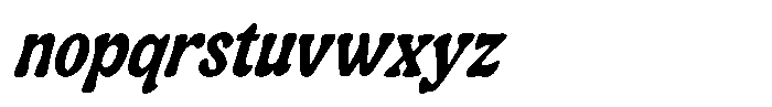 Norwind Slanted Font LOWERCASE