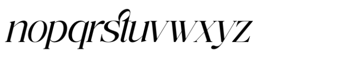 Nostalgic Flashy Italic Font LOWERCASE