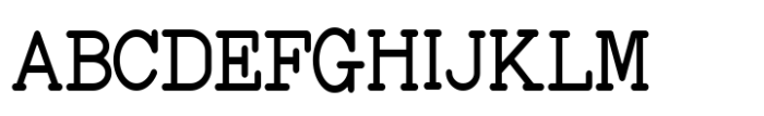 Nostalgic Typewriter Black Font UPPERCASE