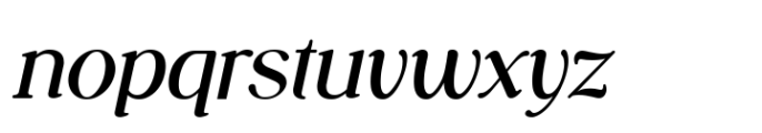 Nostalgic Whispers Medium Italic Font LOWERCASE