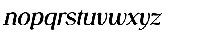 Nostalgic Whispers Semi Bold Italic Font LOWERCASE
