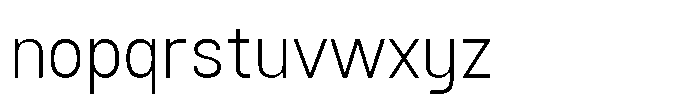 Nostard Extra Light Font LOWERCASE