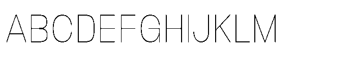 Nostard Hairline Font UPPERCASE