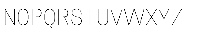 Nostard Hairline Font UPPERCASE