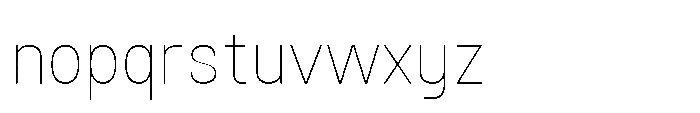 Nostard Hairline Font LOWERCASE
