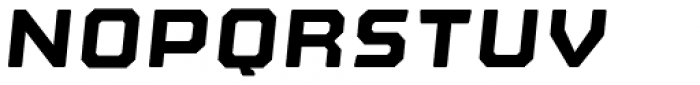 Nostromo Black Italic Font UPPERCASE