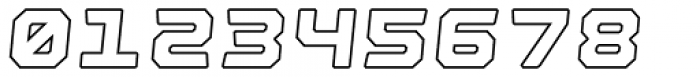 Nostromo Heavy Italic Outline Font OTHER CHARS