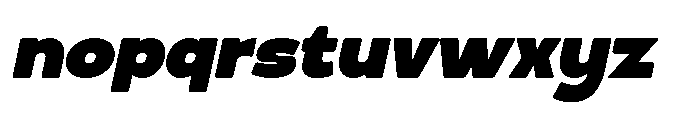 Not Beast Oblique Font LOWERCASE
