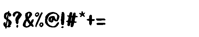 Not Quite Zen Brush Regular Font OTHER CHARS