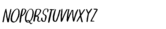 Not Quite Zen Italic Font LOWERCASE