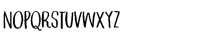 Not Quite Zen Regular Font LOWERCASE