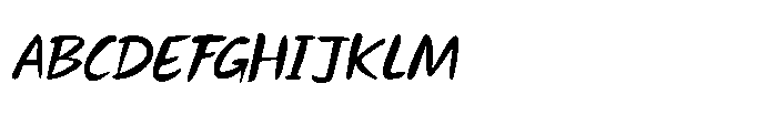Not Quite Zen Script Italic Font UPPERCASE