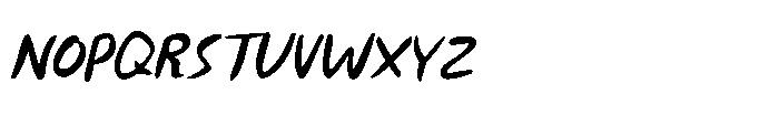 Not Quite Zen Script Italic Font UPPERCASE