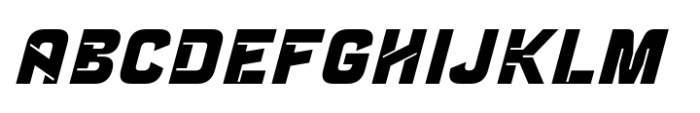 Notche Black Italic Font UPPERCASE