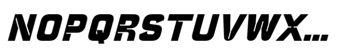 Notche Black Italic Font UPPERCASE
