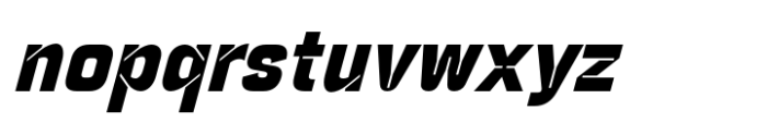 Notche Black Italic Font LOWERCASE