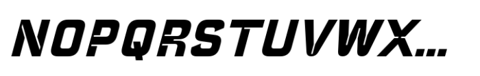 Notche Extra Bold Italic Font UPPERCASE