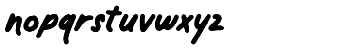 Note Perfect Font LOWERCASE