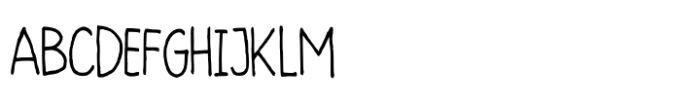 Notebook Handwriting Font UPPERCASE