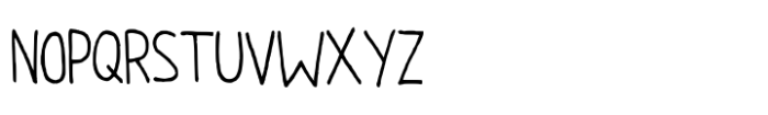 Notebook Handwriting Font UPPERCASE