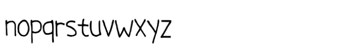 Notebook Handwriting Font LOWERCASE