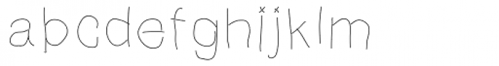 Notebook Scribble Font LOWERCASE