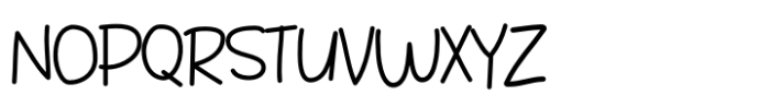Notebooked Font UPPERCASE