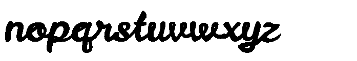 Notely Font LOWERCASE