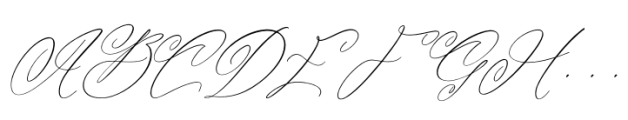 Notheli Dahlia Italic Font UPPERCASE
