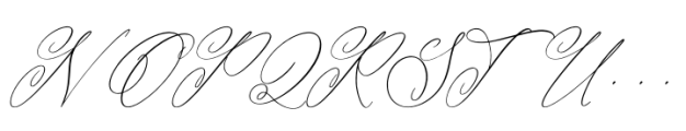 Notheli Dahlia Italic Font UPPERCASE