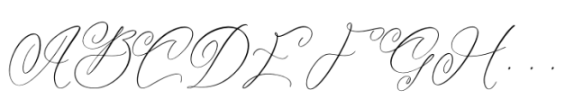 Notheli Dahlia Regular Font UPPERCASE