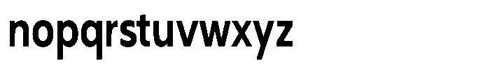 Nothern Sans Nothern Condensed Font LOWERCASE