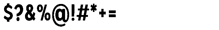 Nothern Sans Nothern Contrast Condensed Font OTHER CHARS