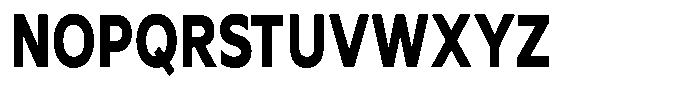 Nothern Sans Nothern Contrast Condensed Font UPPERCASE