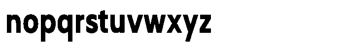 Nothern Sans Nothern Contrast Condensed Font LOWERCASE
