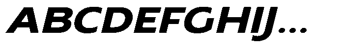 Nothern Sans Nothern Contrast Expanded Italic Font UPPERCASE
