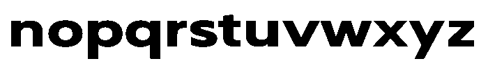 Nothern Sans Nothern Contrast Expanded Font LOWERCASE