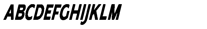 Nothern Sans Nothern Contrast Extra Condensed Italic Font UPPERCASE