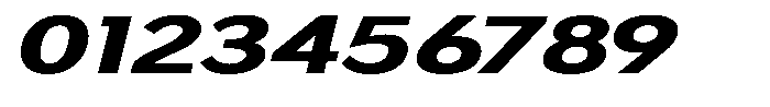 Nothern Sans Nothern Contrast Extra Expanded Italic Font OTHER CHARS
