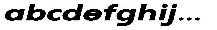 Nothern Sans Nothern Contrast Extra Expanded Italic FONT
