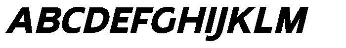 Nothern Sans Nothern Contrast Italic Font UPPERCASE