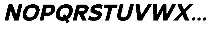 Nothern Sans Nothern Contrast Italic Font UPPERCASE