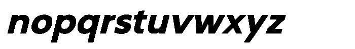 Nothern Sans Nothern Contrast Italic Font LOWERCASE