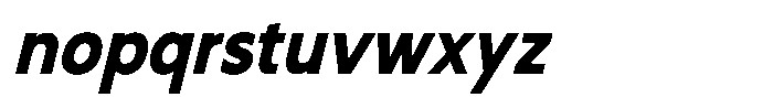 Nothern Sans Nothern Contrast Semi Condensed Italic Font LOWERCASE