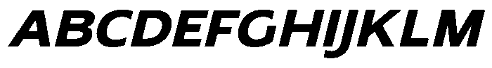 Nothern Sans Nothern Contrast Semi Expanded Italic Font UPPERCASE