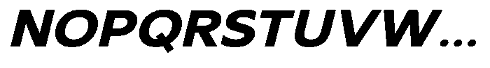 Nothern Sans Nothern Contrast Semi Expanded Italic Font UPPERCASE