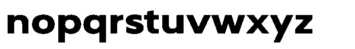 Nothern Sans Nothern Contrast Semi Expanded Font LOWERCASE
