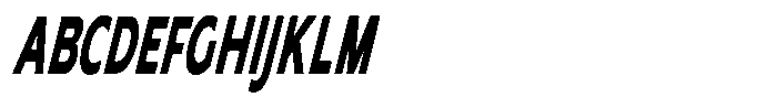 Nothern Sans Nothern Contrast Ultra Condensed Italic Font UPPERCASE