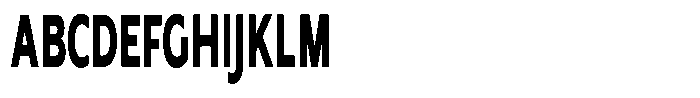 Nothern Sans Nothern Contrast Ultra Condensed Font UPPERCASE